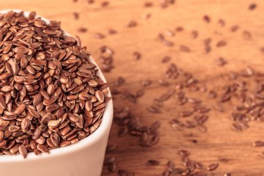 Keten tohumu keten tohumu kase ahşap tablo