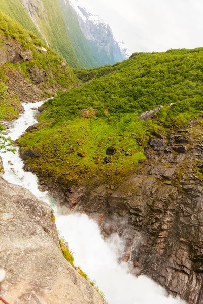 Norveç'te Videfossen şelale — Stok fotoğraf