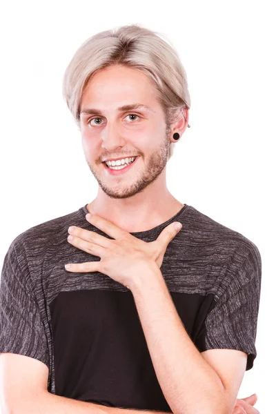 Portrait of young smiling man — Stock Photo, Image