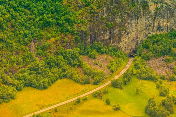 Tunnel on the norwegian mountain road — Stock Photo, Image