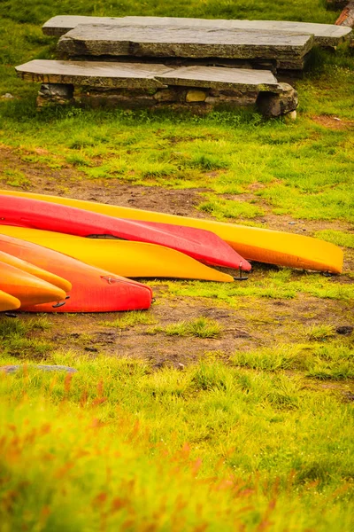 Many canoes outdoor — Stock Photo, Image