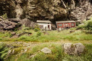 Helleren evleri Jossingfjord, Norveç