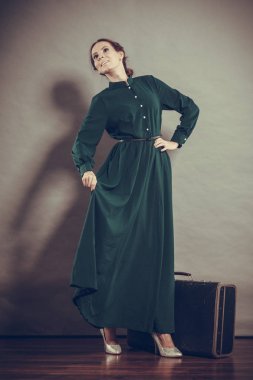 Kadın retro tarzı eski çanta