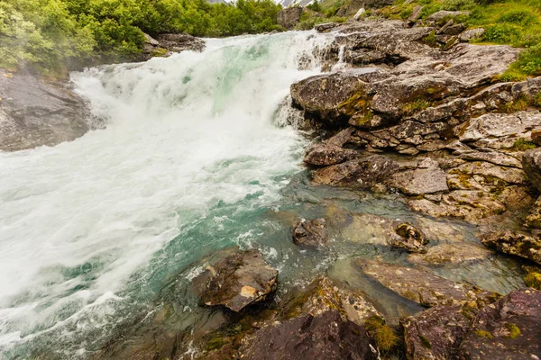 Cachoeira Videfossen na Noruega — Fotografia de Stock