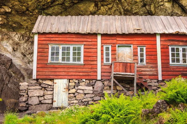 The Helleren houses in Jossingfjord, Norway — Stock Photo, Image