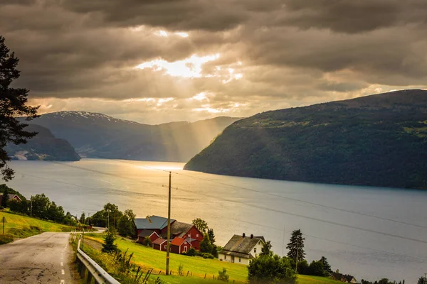Landscape near Utvik on the Nordfjord Norway — Stock Photo, Image