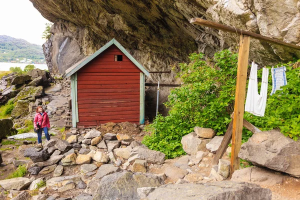 Wizyta turystyczna w Helleren, Jossingfjord, Norwegia — Zdjęcie stockowe