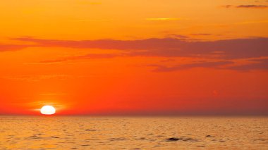 Deniz günbatımı pastoral shot