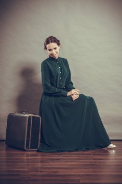 Kadın retro tarzı eski çanta