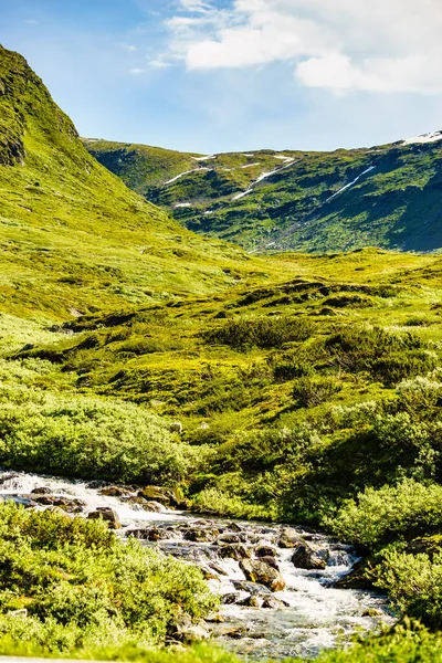 Fluss in den Bergen, Norwegen. — Stockfoto