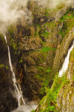Voringsfossen şelale, Mabodalen Kanyon Norveç