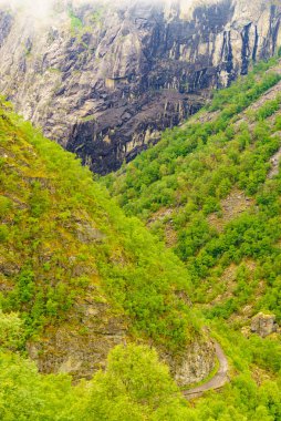 Green mountains landscape, Norway