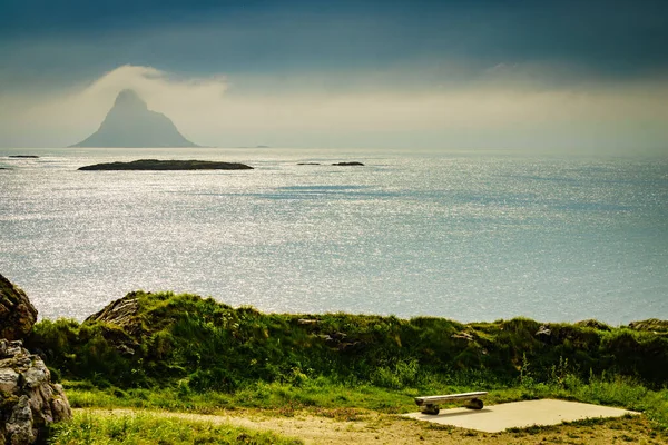 Seascape from Kleivodden rest area, Andoya Noruega — Fotografia de Stock