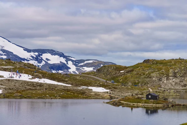 Sognefjellet крос, країна, Норвегія — стокове фото