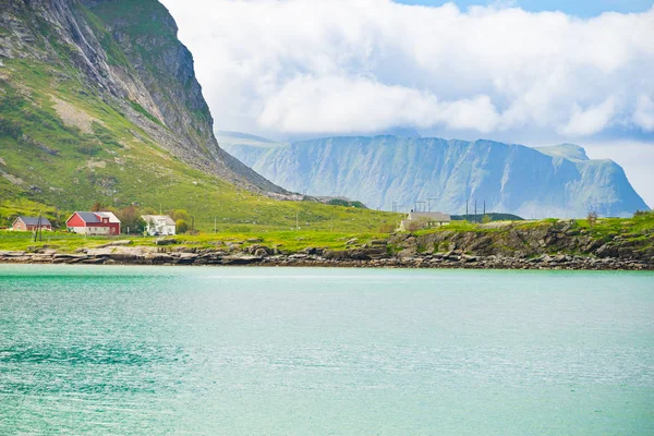 Flakstadoy ö landskap, Lofoten Norge — Stockfoto