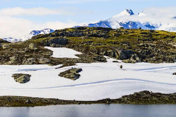 Sognefjellet крос, країна, Норвегія — стокове фото