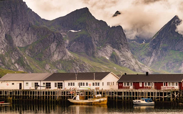 Fjordlandskapet. Lofoten Norge — Stockfoto