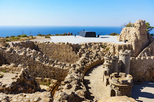 Tourist Attraction Gun Battery Castillitos Spain Cartagena Stone Castle Fortifications — Stock Photo, Image
