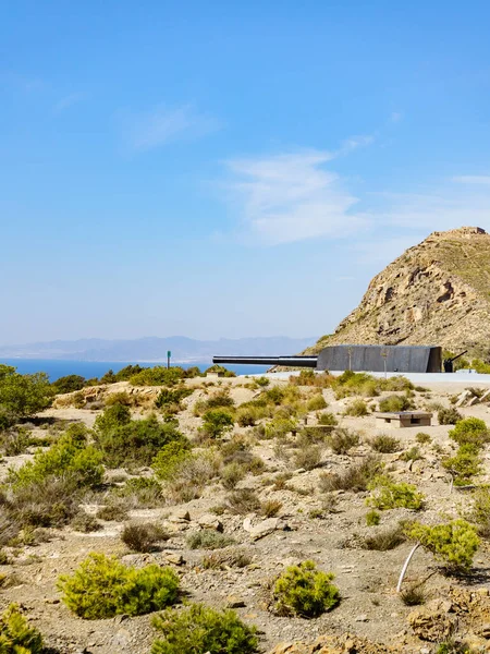 Batteria Castillitos Dalla Costa Del Mar Mediterraneo Cartagena Murcia Spagna — Foto Stock