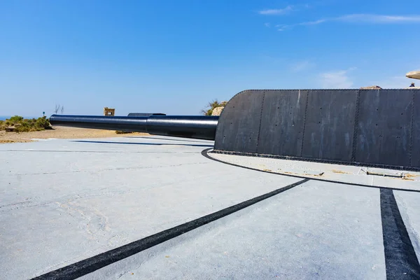 Repère Historique Gun Battery Castillitos Cartagena Espagne Canon Militaire Batteries — Photo