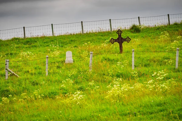 Old Cemetery Graveyard Andoya Norway Burial Concept — Stock Photo, Image