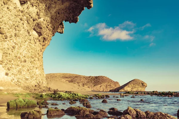 Spiaggia Monsul Paesaggio Marino Parco Naturale Cabo Gata Nijar Provincia — Foto Stock