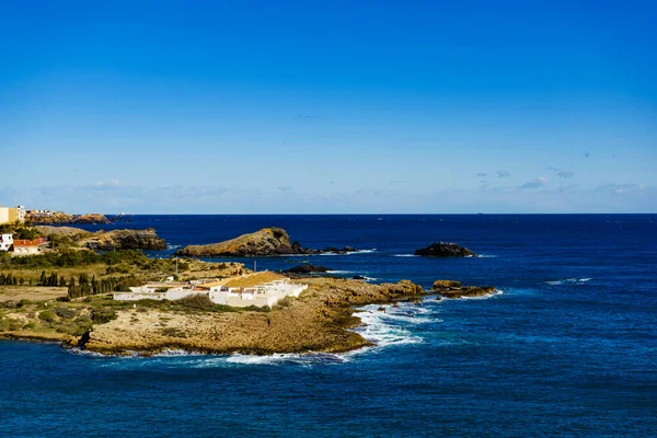 地中海海岸景观 覆盖穆尔西亚地区的海岸线 旅游胜地 卡波德帕洛斯的卡拉罗纳 — 图库照片