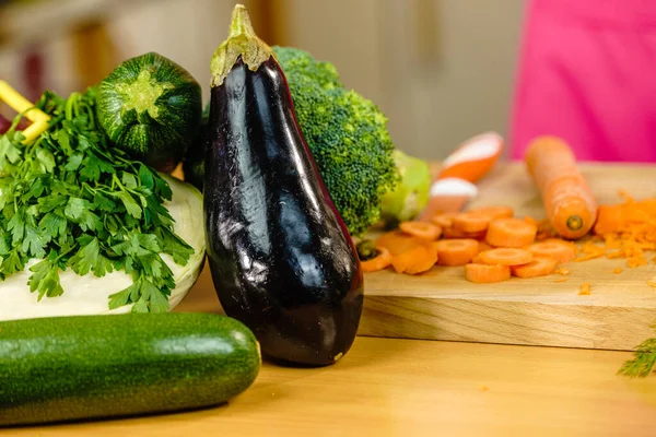 Veel Gezonde Kleurrijke Groenten Achtergrond Dieet Vegetarisch Vers Voedsel Natuurlijke — Stockfoto