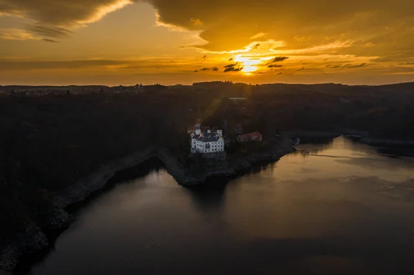 Orlik Castle Established Royal Castle Ford River Vltava Second Half — Stock Photo, Image