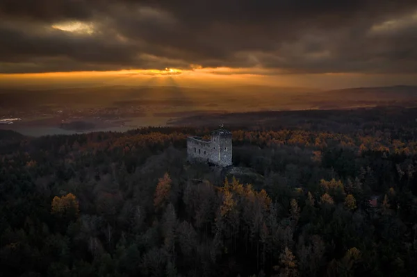 Radyne Castle Castle Situated Hill Same Name Town Stary Plzenec — Stock Photo, Image