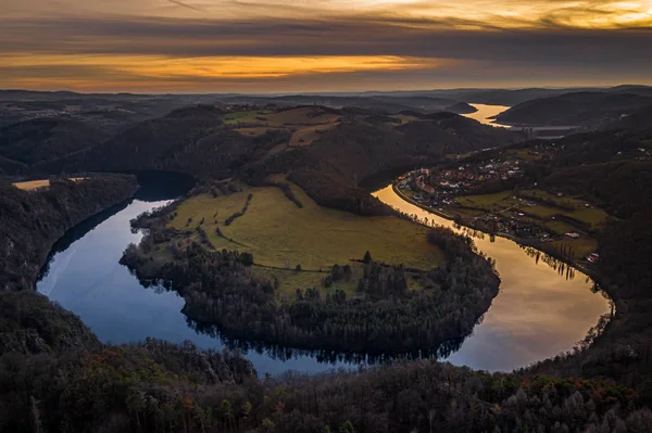 Central Bohemian Highlands Est Une Chaîne Montagnes Située Dans Nord — Photo