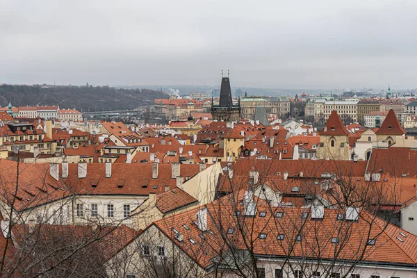 プラハは 欧州連合で14番目に大きな都市であるチェコ共和国の首都であり 最大の都市です プラハは豊かな歴史を持つ中央ヨーロッパの文化と経済の中心地です — ストック写真