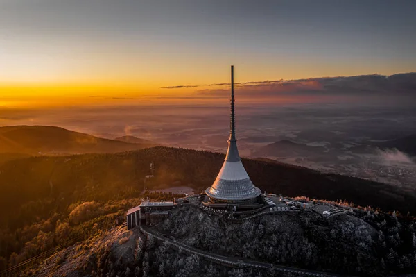 Jested Çek Cumhuriyeti Nin Kuzeyinde Liberec Güneybatısında Yer Alan Bir — Stok fotoğraf