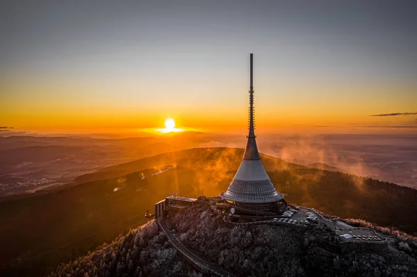 Jested Çek Cumhuriyeti Nin Kuzeyinde Liberec Güneybatısında Yer Alan Bir — Stok fotoğraf