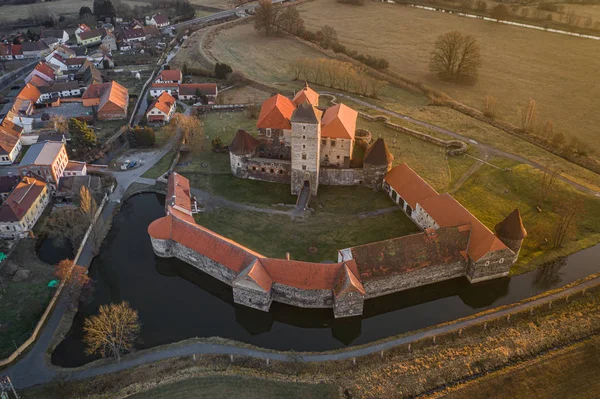 Zamek Svihov Był Oblegany Przez Wojny Husyckie Garnizon Poddał Się — Zdjęcie stockowe