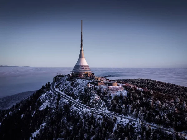 Jested Çek Cumhuriyeti Nin Kuzeyinde Liberec Güneybatısında Yer Alan Bir — Stok fotoğraf