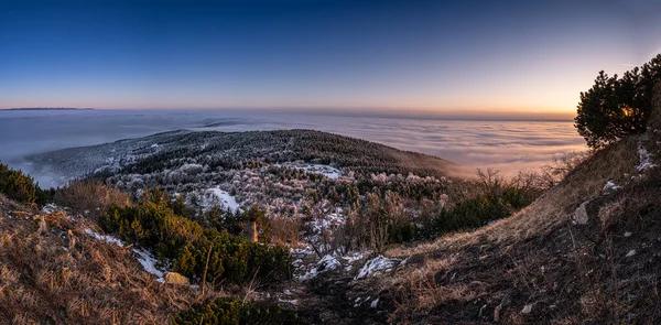 Джестед Гора Севере Чехии Юго Западу Либерца Обещанием 517 Метров — стоковое фото