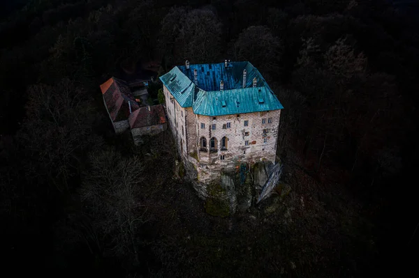 Замок Хоуска Является Ранним Готическим Замком Один Наиболее Сохранившихся Замков — стоковое фото