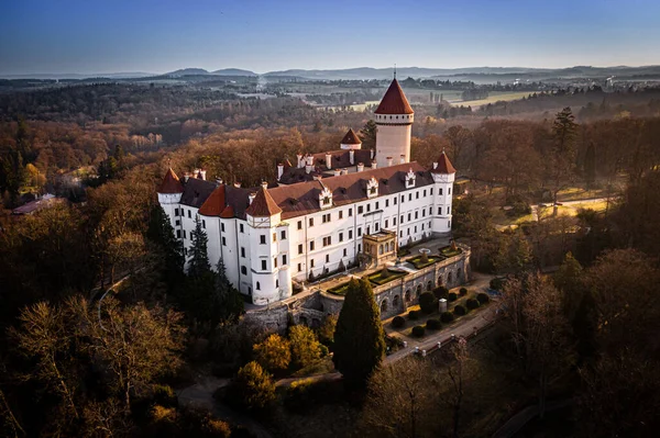 Konopiste Four Winged Three Storey Chateau Located Czech Republic Has — Stock Photo, Image