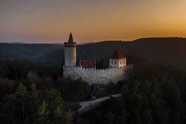 Kokorin Castle 멜니크 북동쪽에 성이다 세기초에하이네크 베르카 Hynek Berka 명령으로 — 스톡 사진