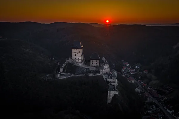 Karlstejn Castle Large Gothic Castle Founded 1348 Charles Holy Roman — Stock Photo, Image