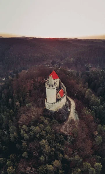 Castelo Kokorin Castelo Localizado Nordeste Melnik República Tcheca Foi Construído — Fotografia de Stock