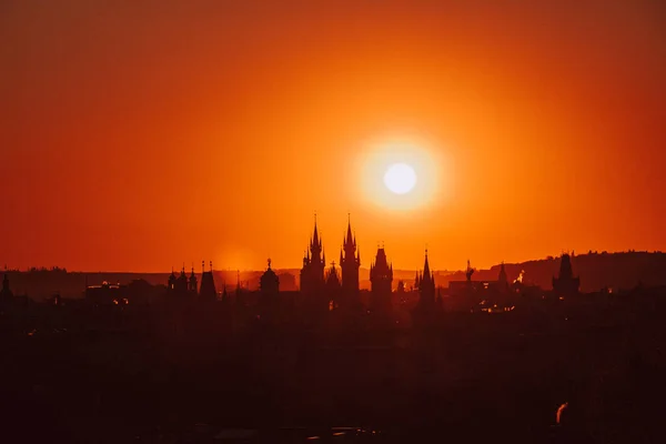 Praga Jest Stolicą Największym Miastem Republice Czeskiej Trzynastym Wielkości Miastem — Zdjęcie stockowe