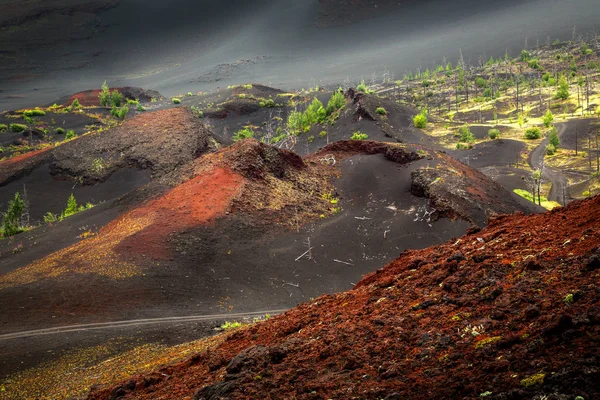 Después de la erupción del volcán — Foto de Stock