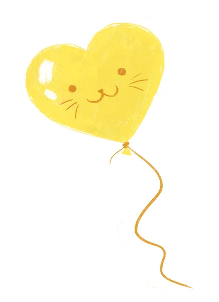 Ballon jaune mignon — Photo