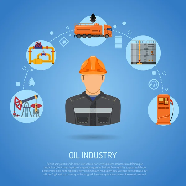 石油行业概念 — 图库矢量图片