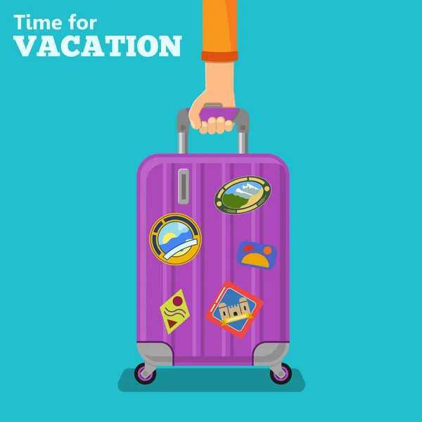 Concept vacances et tourisme — Image vectorielle
