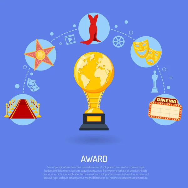 Cinema Award Concept — Stockvector