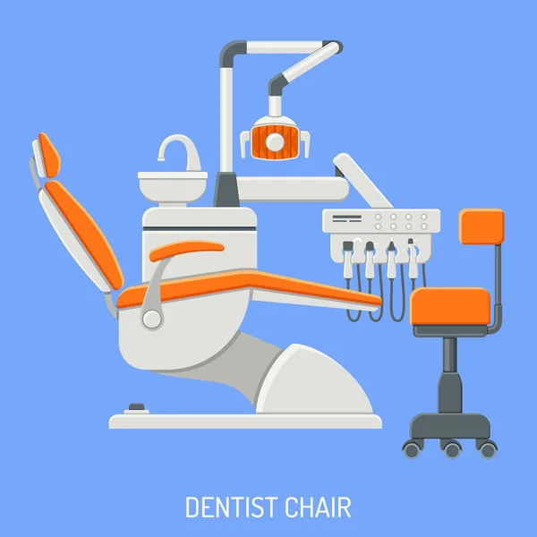 Conceito de cadeira de dentista —  Vetores de Stock