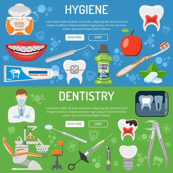 Dental Services transparent i infografiki — Wektor stockowy